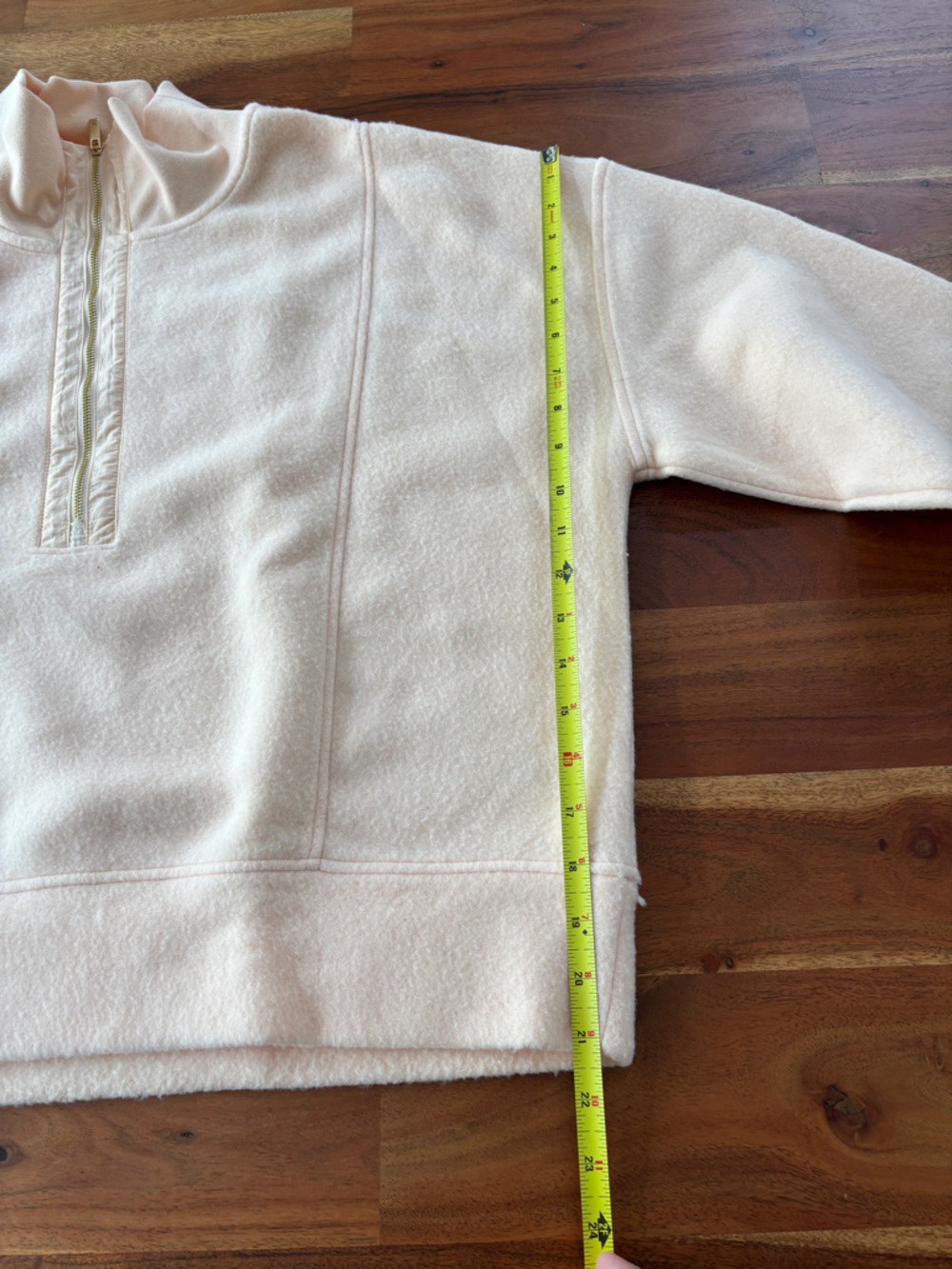 Calia Textured Half Zip Pullover - Pink - Large - Picture 5 of 6